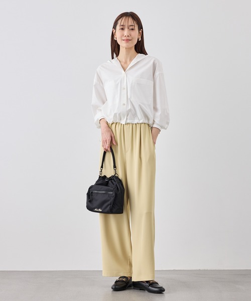 ROPE' PICNIC(ロペピクニック)の「フーディーシャツ(シャツ/ブラウス・レディース・サックスブルー/ライトグリーン/ホワイト・FREE)」の6枚目の写真
