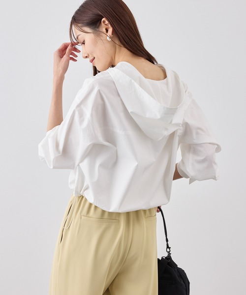 ROPE' PICNIC(ロペピクニック)の「フーディーシャツ(シャツ/ブラウス・レディース・サックスブルー/ライトグリーン/ホワイト・FREE)」の11枚目の写真