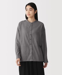 婦人 強撚 シアー長袖シャツ