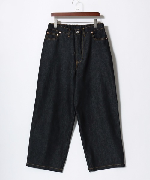 VISION STREET WEAR(ヴィジョンストリートウェア)の「VISION STREET WEAR/ヴィジョンストリートウェア オーバーサイズ リジッド ワイドデニムパンツ/バギーパンツ/レディース メンズ(デニムパンツ・メンズ・ブラック/ネイビー・LL/M/L)」の21枚目の写真