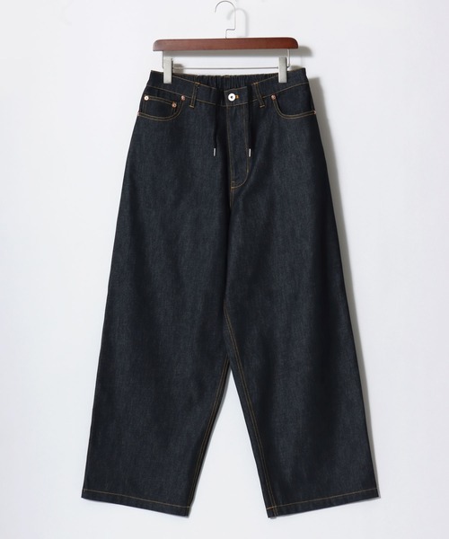 VISION STREET WEAR(ヴィジョンストリートウェア)の「VISION STREET WEAR/ヴィジョンストリートウェア オーバーサイズ リジッド ワイドデニムパンツ/バギーパンツ/レディース メンズ(デニムパンツ・メンズ・ブラック/ネイビー・LL/M/L)」の19枚目の写真