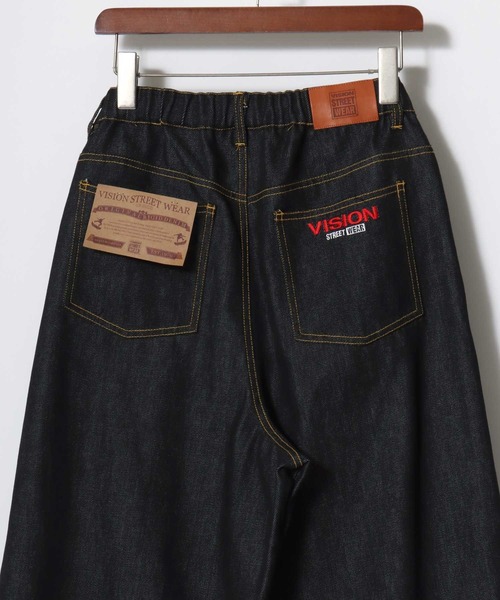 VISION STREET WEAR(ヴィジョンストリートウェア)の「VISION STREET WEAR/ヴィジョンストリートウェア オーバーサイズ リジッド ワイドデニムパンツ/バギーパンツ/レディース メンズ(デニムパンツ・メンズ・ブラック/ネイビー・LL/M/L)」の17枚目の写真
