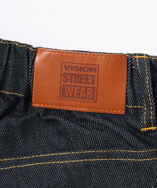 VISION STREET WEAR(ヴィジョンストリートウェア)の「VISION STREET WEAR/ヴィジョンストリートウェア オーバーサイズ リジッド ワイドデニムパンツ/バギーパンツ/レディース メンズ(デニムパンツ・メンズ・ブラック/ネイビー・LL/M/L)」の7枚目の写真