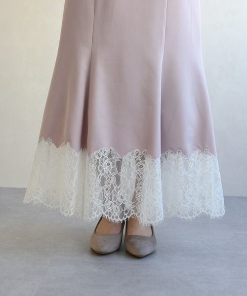 31 Sons de mode（トランテアン　ソン　ドゥ　モード）の「2026春夏新作 裾レースマーメイドスカート（スカート・レディース・ピンク/アイボリー・M/S）」の15枚目の写真