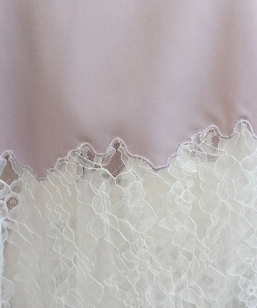 31 Sons de mode（トランテアン　ソン　ドゥ　モード）の「2026春夏新作 裾レースマーメイドスカート（スカート・レディース・ピンク/アイボリー・M/S）」の16枚目の写真