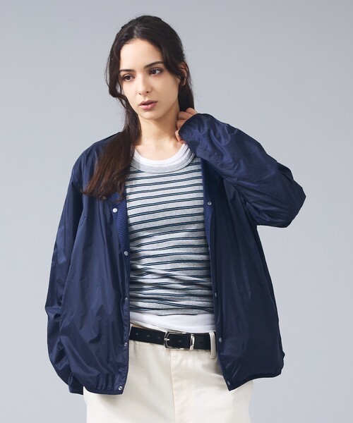 TAION（タイオン）の「【TAION / タイオン】NON DOWN BASIC REVERSIBLE CREW NECK CARDIGAN ／リバーシブル クルーネック カーディガン ／ユニセックス 【WEB限定】（ブルゾン・メンズ・ダークネイビー/カーキ/ブラック・XL/L/M）」の3枚目の写真