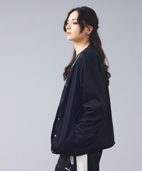 TAION（タイオン）の「【TAION / タイオン】NON DOWN BASIC REVERSIBLE CREW NECK CARDIGAN ／リバーシブル クルーネック カーディガン ／ユニセックス 【WEB限定】（ブルゾン・メンズ・ダークネイビー/カーキ/ブラック・XL/L/M）」の20枚目の写真
