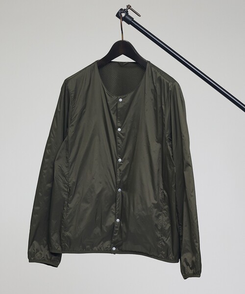 TAION（タイオン）の「【TAION / タイオン】NON DOWN BASIC REVERSIBLE CREW NECK CARDIGAN ／リバーシブル クルーネック カーディガン ／ユニセックス 【WEB限定】（ブルゾン・メンズ・ダークネイビー/カーキ/ブラック・XL/L/M）」の22枚目の写真