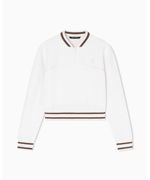 ARMANI EXCHANGE(アルマーニエクスチェンジ)の「【A|X アルマーニ エクスチェンジ】<オンライン限定>AXロゴ ハーフジップスウェットプルオーバー(スウェット・レディース・ホワイト・LARGE/MEDIUM/SMALL/X-SMALL)」の5枚目の写真