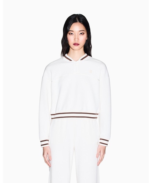 ARMANI EXCHANGE(アルマーニエクスチェンジ)の「【A|X アルマーニ エクスチェンジ】<オンライン限定>AXロゴ ハーフジップスウェットプルオーバー(スウェット・レディース・ホワイト・LARGE/MEDIUM/SMALL/X-SMALL)」の6枚目の写真