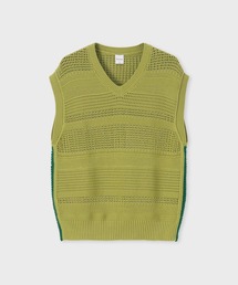 Paul Smith | ボーダーテクスチャー ニットベスト / 163412 789Z(ベスト)