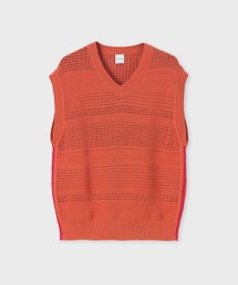 Paul Smith（ポールスミス）の「ボーダーテクスチャー ニットベスト / 163412 789Z（ベスト）」