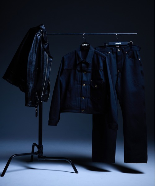 schott（ショット）の「Schott×Lee/ショット×リー/101 COWBOY BLACK DENIM PANTS/101 カウボーイ ブラック デニム パンツ（デニムパンツ・メンズ・ブラック・32/34/36/30）」の3枚目の写真