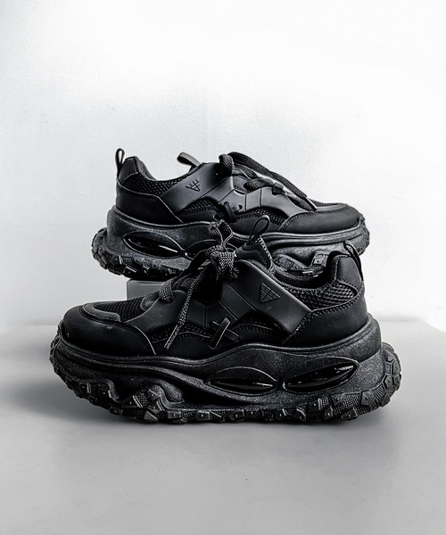 CALIFORNIA OUTFITTERS（カリフォルニア アウトフィッターズ）の「2C100-SZ チャンキーソール ダッドスニーカー 厚底 ボリューム シューズ（スニーカー・メンズ・ブラック/ホワイト・40/42/44）」の5枚目の写真