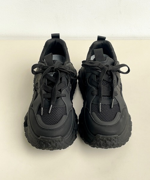 CALIFORNIA OUTFITTERS（カリフォルニア アウトフィッターズ）の「2C100-SZ チャンキーソール ダッドスニーカー 厚底 ボリューム シューズ（スニーカー・メンズ・ブラック/ホワイト・40/42/44）」の8枚目の写真