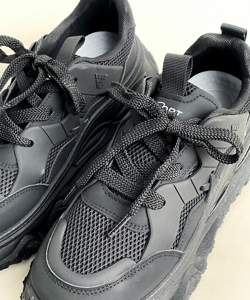 CALIFORNIA OUTFITTERS（カリフォルニア アウトフィッターズ）の「2C100-SZ チャンキーソール ダッドスニーカー 厚底 ボリューム シューズ（スニーカー・メンズ・ブラック/ホワイト・40/42/44）」の10枚目の写真