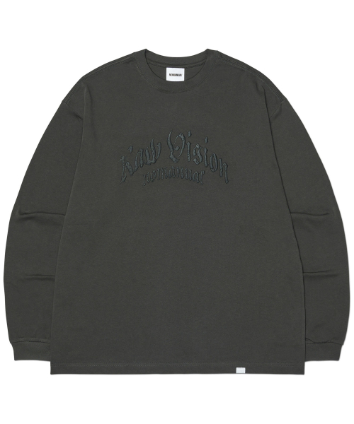 NOMANUAL(NOMANUAL)の「F.P LONG SLEEVE TEE - CHARCOAL(Tシャツ/カットソー・レディース・その他・LARGE/MEDIUM/X-LARGE)」の1枚目の写真