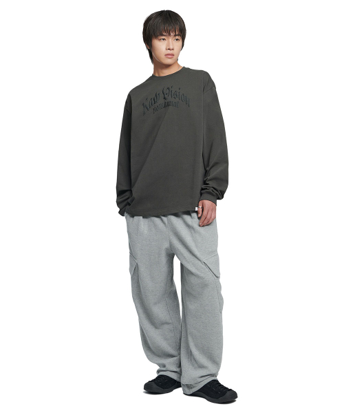 NOMANUAL(NOMANUAL)の「F.P LONG SLEEVE TEE - CHARCOAL(Tシャツ/カットソー・レディース・その他・LARGE/MEDIUM/X-LARGE)」の4枚目の写真