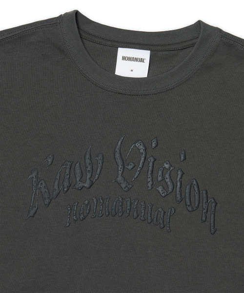 NOMANUAL(NOMANUAL)の「F.P LONG SLEEVE TEE - CHARCOAL(Tシャツ/カットソー・レディース・その他・LARGE/MEDIUM/X-LARGE)」の6枚目の写真
