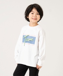 【親子リンク】【綿100%】【365D.】ストリートロゴ長袖Tシャツ