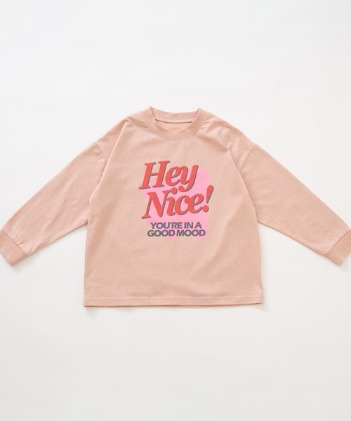 and D. petit main（アンドディープティマイン）の「【親子リンク】【綿100%】【365D.】ストリートロゴ長袖Tシャツ（Tシャツ/カットソー・キッズ・カーキ/ネイビー/チャコール/ピンク/ホワイト/ベージュ系その他・130cm/90cm/110cm/120cm/140cm/100cm）」の11枚目の写真
