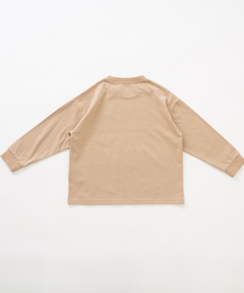 and D. petit main（アンドディープティマイン）の「【親子リンク】【綿100%】【365D.】ストリートロゴ長袖Tシャツ（Tシャツ/カットソー・キッズ・カーキ/ネイビー/チャコール/ピンク/ホワイト/ベージュ系その他・130cm/90cm/110cm/120cm/140cm/100cm）」の14枚目の写真