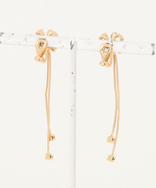 VIBGYOR Women（ヴィブジョー　ウィメン）の「【float】クリスタル バタフライ ロング ドロップ イヤリング（イヤリング・レディース・シルバー/ゴールド・FREE）」の10枚目の写真