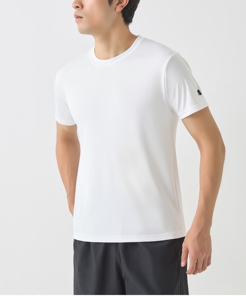 adidas（アディダス）の「adidas/アディダス クルーネックTシャツ 吸汗速乾（Tシャツ/カットソー・メンズ・ブルーグリーン/ホワイト/スミクロ・MEDIUM/LARGE）」の4枚目の写真