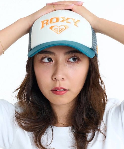 ROXY（ロキシー）の「ROXY/ロキシー キャップ WAVE CLUB CAP 5パネル メッシュ RCP261327（キャップ・レディース・ホワイト×ネイビー/ホワイト×ブラック/ブラック・FREE）」の13枚目の写真