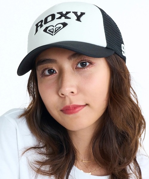 ROXY（ロキシー）の「ROXY/ロキシー キャップ WAVE CLUB CAP 5パネル メッシュ RCP261327（キャップ・レディース・ホワイト×ネイビー/ホワイト×ブラック/ブラック・FREE）」の8枚目の写真
