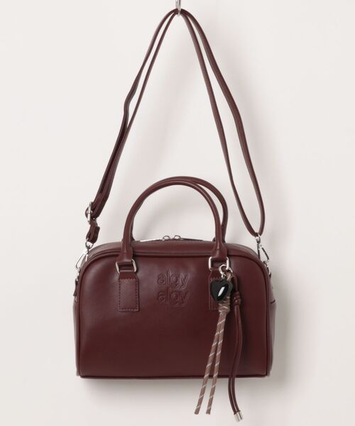 algy(アルジー)の「チャーム付き2WAYボストンバッグ(ボストンバッグ・キッズ・ブラック/オフホワイト/ブラウン・FREE)」の3枚目の写真