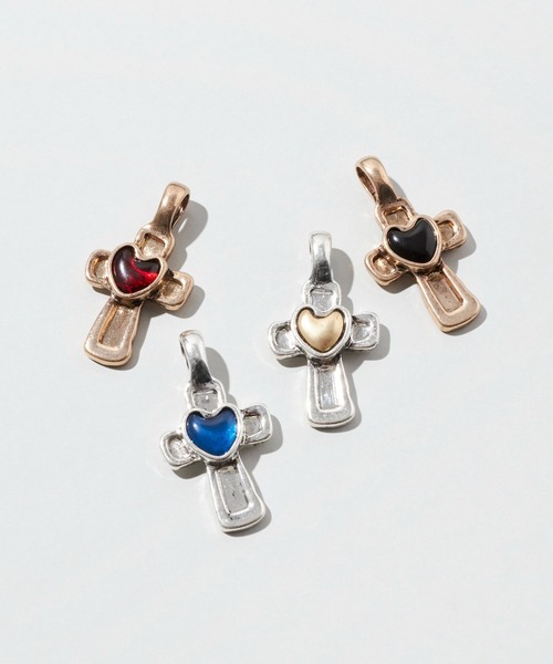GOLDY（ゴールディ）の「ヴィンテージ ハート エンベッド クロス ネックレス（ネックレス・レディース・ゴールド系2/シルバー系1/ゴールド系1/シルバー系2・FREE）」の21枚目の写真