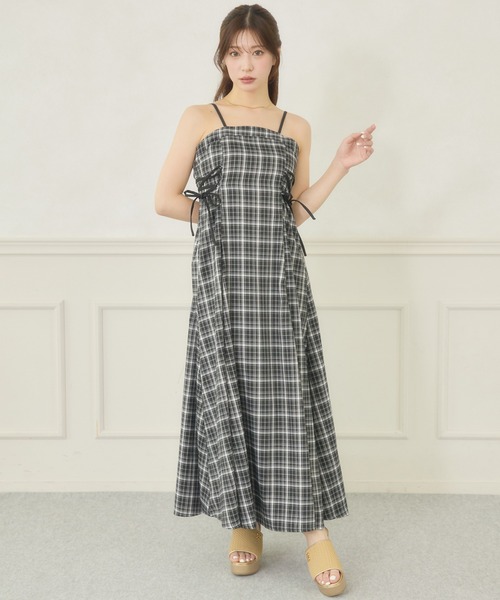 セール】side lace up camisole dress / サイドレースアップキャミ