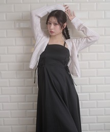 side lace up camisole dress / サイドレースアップキャミワンピース