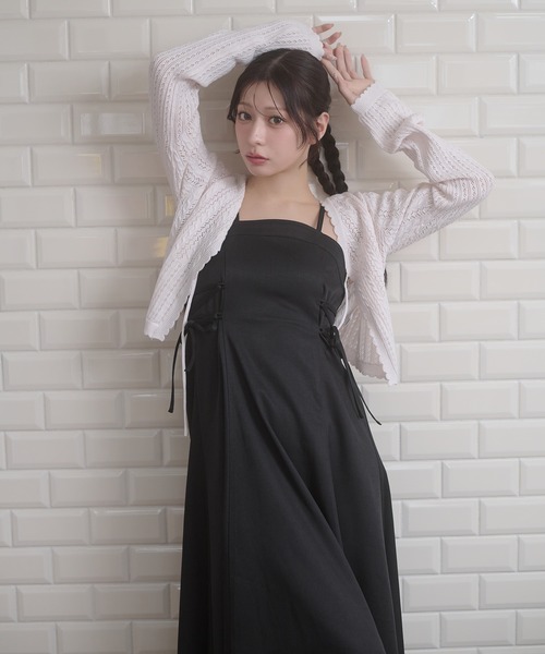 セール】side lace up camisole dress / サイドレースアップキャミ