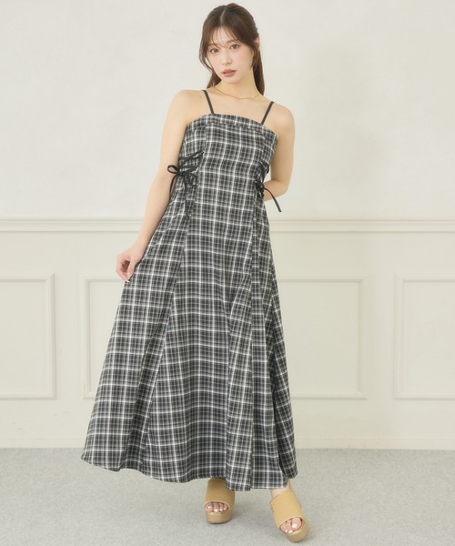 Ambre Neige(アンブルネージュ)の「side lace up camisole dress / サイドレースアップキャミワンピース(ワンピース・レディース・ブラック/グレー系その他/ブラウン系その他/ブラック系その他・FREE)」の19枚目の写真