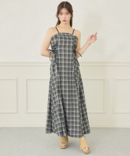 Ambre Neige(アンブルネージュ)の「side lace up camisole dress / サイドレースアップキャミワンピース(ワンピース・レディース・ブラック/グレー系その他/ブラウン系その他/ブラック系その他・FREE)」の20枚目の写真