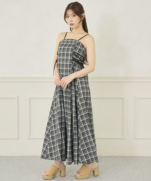 Ambre Neige(アンブルネージュ)の「side lace up camisole dress / サイドレースアップキャミワンピース(ワンピース・レディース・ブラック/グレー系その他/ブラウン系その他/ブラック系その他・FREE)」の21枚目の写真