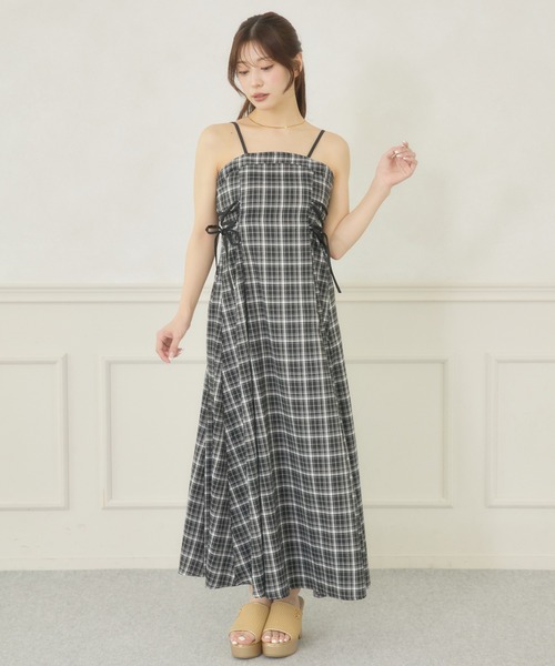 Ambre Neige(アンブルネージュ)の「side lace up camisole dress / サイドレースアップキャミワンピース(ワンピース・レディース・ブラック/グレー系その他/ブラウン系その他/ブラック系その他・FREE)」の22枚目の写真