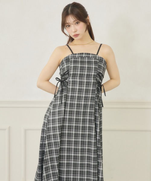Ambre Neige(アンブルネージュ)の「side lace up camisole dress / サイドレースアップキャミワンピース(ワンピース・レディース・ブラック/グレー系その他/ブラウン系その他/ブラック系その他・FREE)」の14枚目の写真