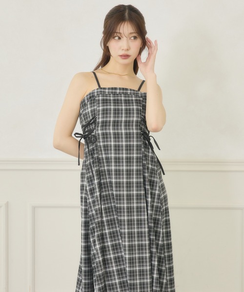 Ambre Neige(アンブルネージュ)の「side lace up camisole dress / サイドレースアップキャミワンピース(ワンピース・レディース・ブラック/グレー系その他/ブラウン系その他/ブラック系その他・FREE)」の15枚目の写真