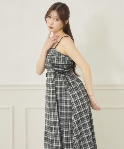 Ambre Neige(アンブルネージュ)の「side lace up camisole dress / サイドレースアップキャミワンピース(ワンピース・レディース・ブラック/グレー系その他/ブラウン系その他/ブラック系その他・FREE)」の17枚目の写真