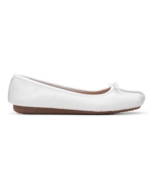 Clarks(クラークス)の「クラークス Freckle Ice フレックルアイス バレエシューズ(バレエシューズ・レディース・レオパード/ホワイト・45/40/35/55/50/30)」の1枚目の写真