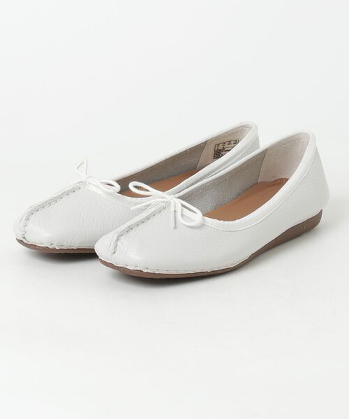 Clarks(クラークス)の「クラークス Freckle Ice フレックルアイス バレエシューズ(バレエシューズ・レディース・レオパード/ホワイト・45/40/35/55/50/30)」の7枚目の写真