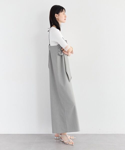 YECCA VECCA(イェッカヴェッカ)の「ラッフルキャミオールインワン(サロペット/オーバーオール・レディース・ブラック/グレー・FREE)」の15枚目の写真