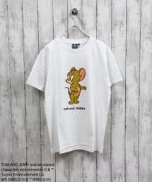 【TOM&JERRY/トム＆ジェリー】プリント ちょいBIG Tシャツ
