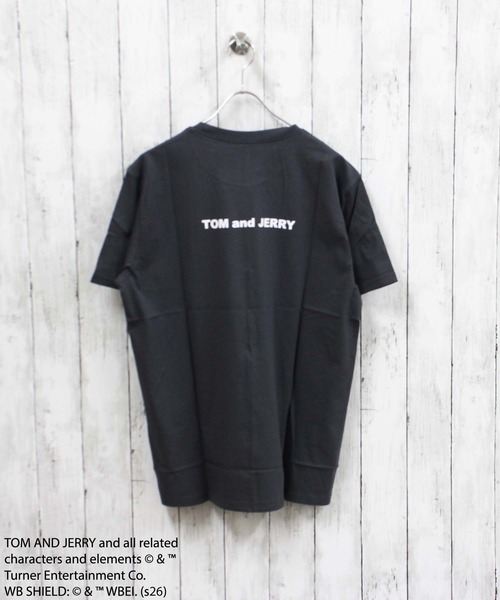 Tom&Jerry(トムアンドジェリー)の「【TOM&JERRY/トム&ジェリー】プリント ちょいBIG Tシャツ(Tシャツ/カットソー・メンズ・杢グレー/オフホワイト/チャコール/ネイビー/ブラック/グレー系その他/ホワイト系その他/ダークグリーン・L/M/XL)」の9枚目の写真