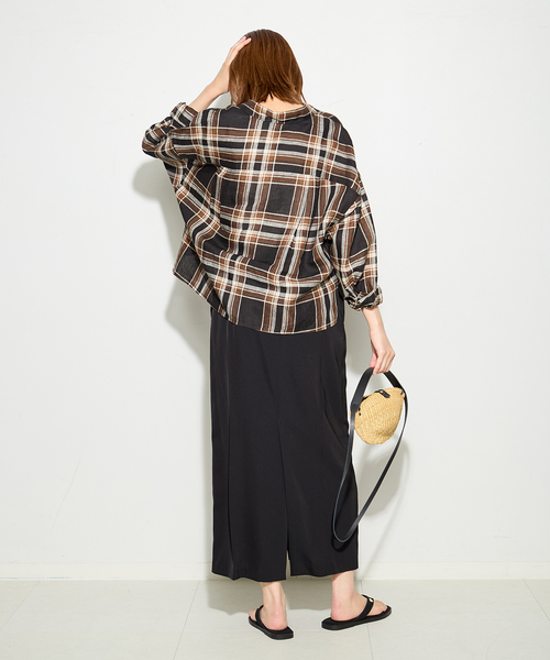 journal standard L'essage（ジャーナルスタンダードレサージュ）の「Soalonタイトスカート（スカート・レディース・ブラウン/ブラック・36/38）」の5枚目の写真