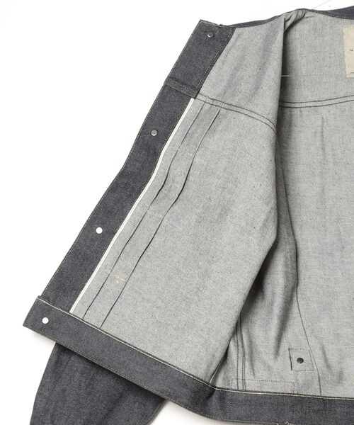AVIREX（アヴィレックス）の「AVIREX HERITAGE DENIM Type-1 JACKET "NYLON" / アヴィレックス ヘリテージデニム タイプワンジャケット ナイロン（デニムジャケット・メンズ・セージグリーン・38/42/36/40/44）」の11枚目の写真