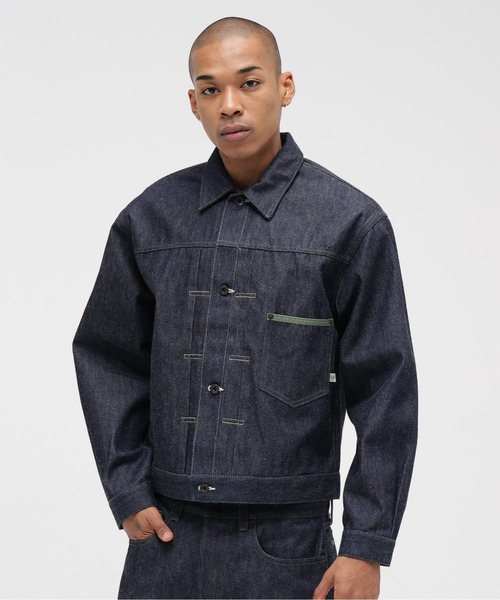 AVIREX（アヴィレックス）の「AVIREX HERITAGE DENIM Type-1 JACKET "NYLON" / アヴィレックス ヘリテージデニム タイプワンジャケット ナイロン（デニムジャケット・メンズ・セージグリーン・38/42/36/40/44）」の19枚目の写真